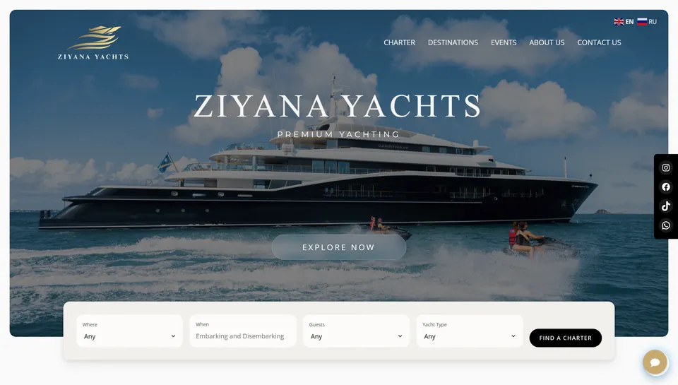 Ziyana Yachts — Luxury charter